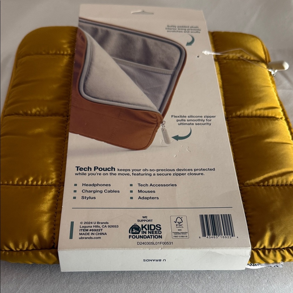 UBRAND Tech Pouch - Gold - Picture 4 of 4